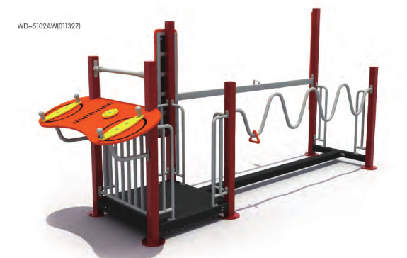 Equipamentos de ginástica para idosos e deficientes físicos
